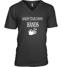 Load image into Gallery viewer, Wash Your Hands Coronacation V-Neck T-Shirt