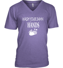 Load image into Gallery viewer, Wash Your Hands Coronacation V-Neck T-Shirt