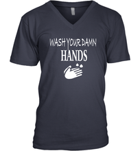 Load image into Gallery viewer, Wash Your Hands Coronacation V-Neck T-Shirt