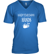 Load image into Gallery viewer, Wash Your Hands Coronacation V-Neck T-Shirt