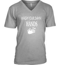 Load image into Gallery viewer, Wash Your Hands Coronacation V-Neck T-Shirt