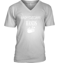 Load image into Gallery viewer, Wash Your Hands Coronacation V-Neck T-Shirt