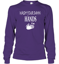 Load image into Gallery viewer, Wash Your Hands Coronacation Long Sleeve T-Shirt