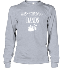 Load image into Gallery viewer, Wash Your Hands Coronacation Long Sleeve T-Shirt