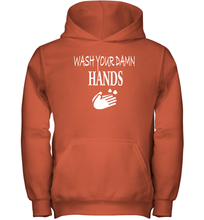Load image into Gallery viewer, Wash Your Hands Coronacation Youth Hoodie