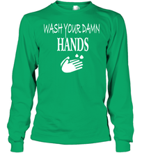 Load image into Gallery viewer, Wash Your Hands Coronacation Youth Long Sleeve