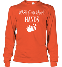 Load image into Gallery viewer, Wash Your Hands Coronacation Youth Long Sleeve