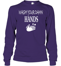 Load image into Gallery viewer, Wash Your Hands Coronacation Youth Long Sleeve