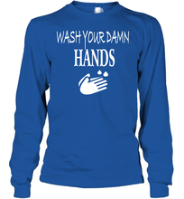 Load image into Gallery viewer, Wash Your Hands Coronacation Youth Long Sleeve