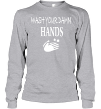 Load image into Gallery viewer, Wash Your Hands Coronacation Youth Long Sleeve